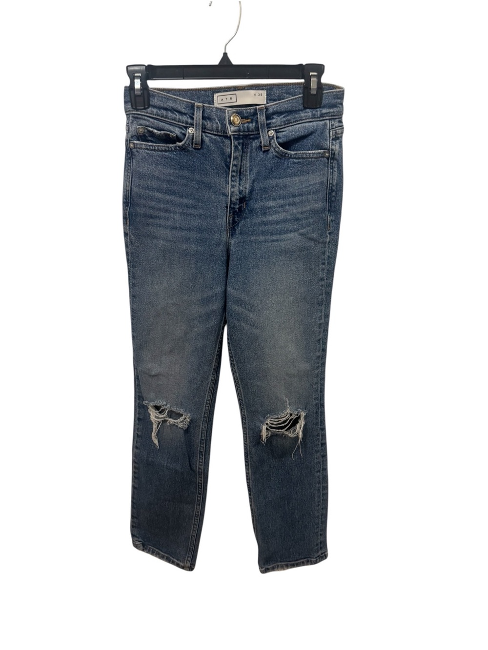 AYR Distressed Straight Leg Jeans Size 25